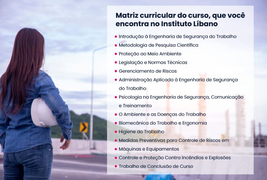 Arte Matriz curricular da Pós-graduação em Engenharia de Segurança do Trabalho